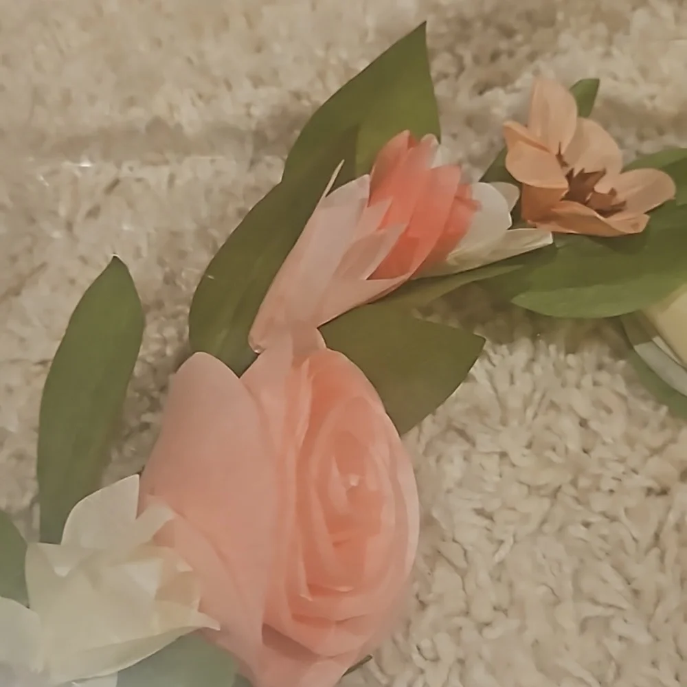 Spring paper floral wreath from Paper Source
